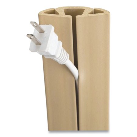 UT WIRE Cord Protector and Concealer, 2.6" x 5 ft, Beige UTW-CP501-BG